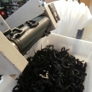 End product clips for the solar industry coming off the conveyor